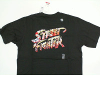 Black T-shirt with Street Fighter print size L