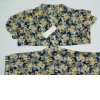 home suit: short-sleeved shirt and pants with a picture of fruit