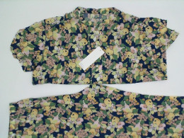 home suit: short-sleeved shirt and pants with a picture of fruit