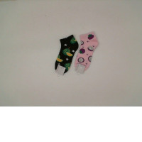 Set of Socks Black&Pink (2 Pcs/Set)