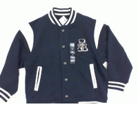 Children's blue jacket with A logo