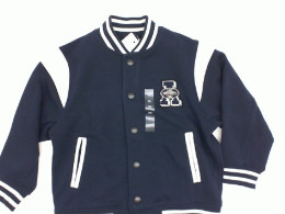 Children's blue jacket with A logo