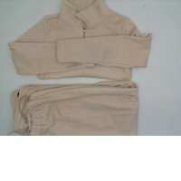 Women's light beige suit: jacket and pants