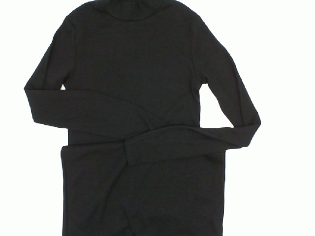 Black long fabric dress with long sleeves Black long fabric dress with long sleeves