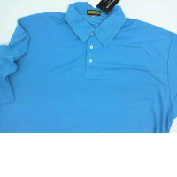 Big size blue polo