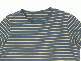 T-Shirt (Navy Blue-Brown)