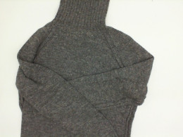 Gray long collar sweater