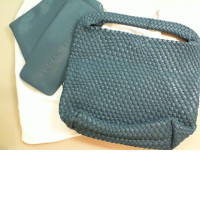 Women's blue woven leather bag Sugar Monday