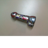 Gift figurine, graffiti, glass