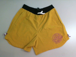Men's sports shorts, with elastic, mustard color