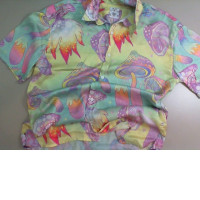 Women's silk shirt, bright colored Women's silk shirt, bright colored