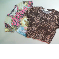 Set of 2 Women's Mesh Tops