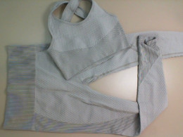 Women's sports suit top+pants gray Women's sports suit top+pants gray