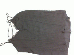 Women's black chef top with straps