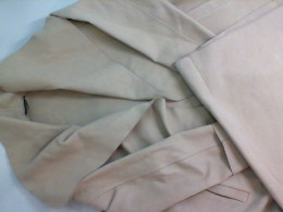 Women's long cashmere coat with a beige belt