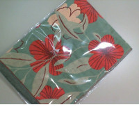 Scarf size small with embroidered flowers