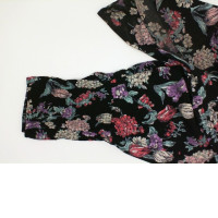 Black long dress with flowers print