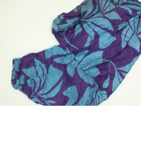 Colored wide leg pants: purple and blue color