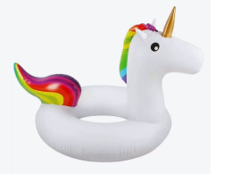 Inflatable swimming ring in the shape of a unicorn Inflatable swimming ring in the shape of a unicorn