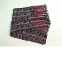 Warm burgundy checked scarf Warm burgundy checked scarf