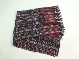 Warm burgundy checked scarf Warm burgundy checked scarf