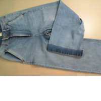 Women's straight jeans with a turn up