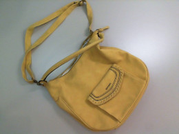 Yellow suede bag