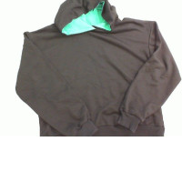 Men's jacket with a hood, black
