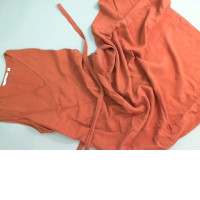 Red cotton dress with waistband Red cotton dress with waistband