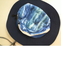 Panama hat for men blue