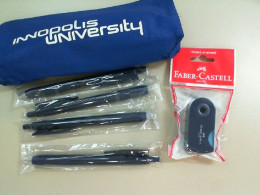 Set of pencil case + 4 pens + sharpener Thailand Set of pencil case + 4 pens + sharpener Thailand