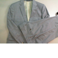 Men's set gray jacket + gray classic trousers
