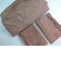 Bed linen set 1 brown sheet + 2 pillowcases