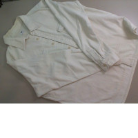 Men's velvet white button-down shirt Men's velvet white button-down shirt