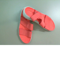 Women's flip-flops with elastic bands, pink