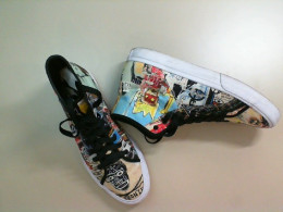 Men's sneakers fabric lace-up high grafitti