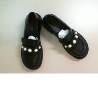 Women's shoes black leatherette