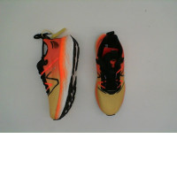 Orange-yellow sports shoes