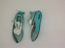 Light blue sport running shoes 