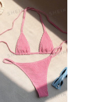 Pink SHEIN women's swimsuit Pink SHEIN women's swimsuit