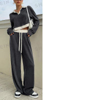 DAZY Kpop grey suit: pants and sweatshirt