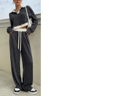 DAZY Kpop grey suit: pants and sweatshirt