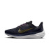 Nike Mens AIR Winflo 9 Black/Gold Suede-Blackened Blue Running Shoe  (DD6203-007)