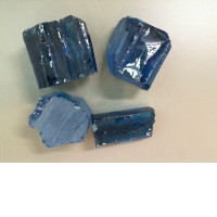 Set of 4 glasses dark blue for decorating stained glass