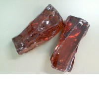 Set of 2 brown glasses for decorating stained glass