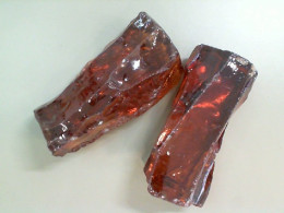 Set of 2 brown glasses for decorating stained glass Set of 2 brown glasses for decorating stained glass