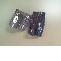 Set of 2 purple glasses for decorating stained glass