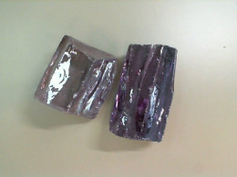 Set of 2 purple glasses for decorating stained glass