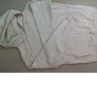 Men's hooded sweatshirt white