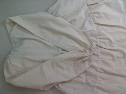 Linen dress, puffy with long sleeves